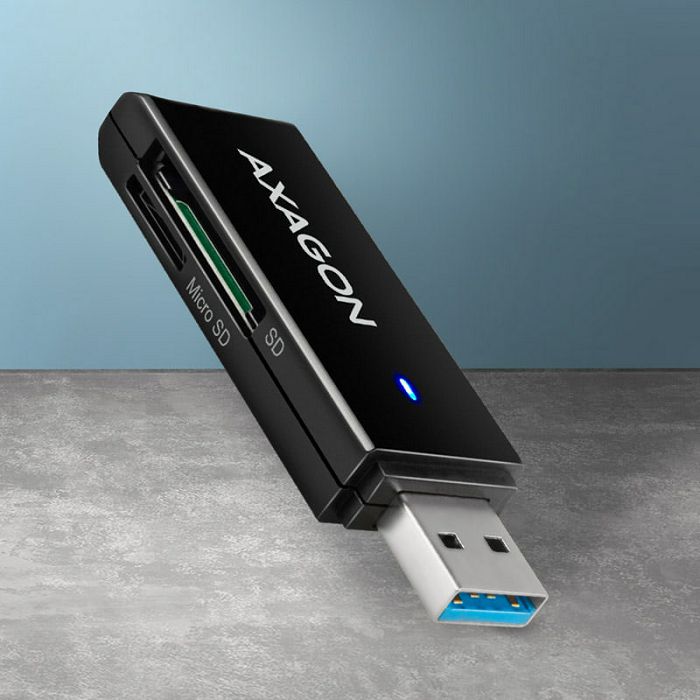 AXAGON CRE-S2N card reader USB-A 3.2 Gen 1, SD, microSD - black CRE-S2N