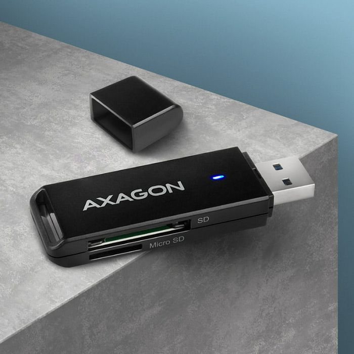 AXAGON CRE-S2N card reader USB-A 3.2 Gen 1, SD, microSD - black CRE-S2N