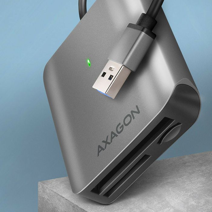 AXAGON CRE-S3 External card reader USB-A 3.2 Gen 1, 3-slot, SD/microSD/CF, UHS-II CRE-S3