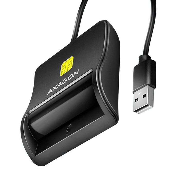 AXAGON CRE-SM3N USB Smart Card FlatReader CRE-SM3N