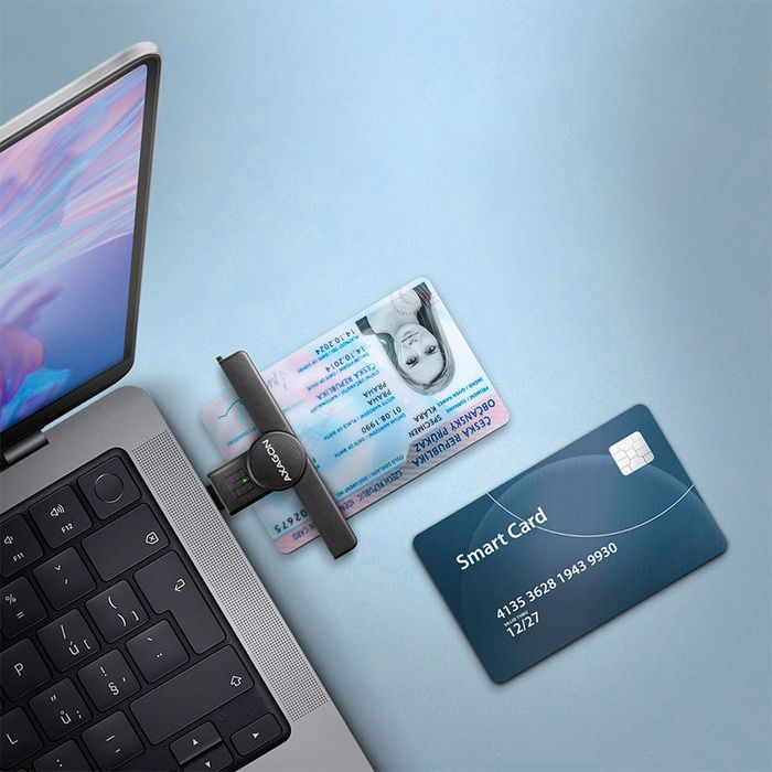 AXAGON CRE-SMPC USB-C Smart Card PocketReader CRE-SMPC