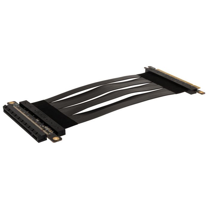 Akasa Riser Black X2 Mark IV, premium PCIe 4.0 x16 riser cable, 20 cm - black AK-CBPE03-20B