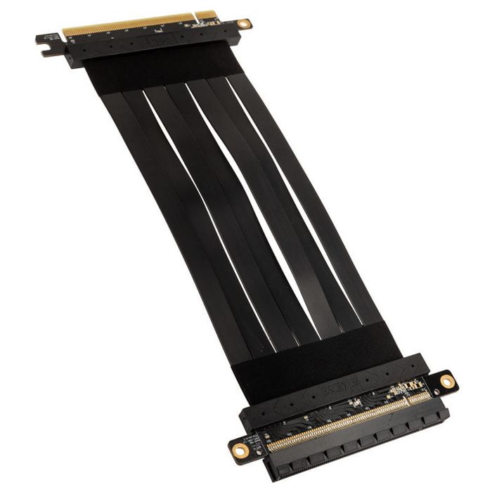 Akasa Riser Black X2 Mark IV, premium PCIe 4.0 x16 riser cable, 20 cm - black AK-CBPE03-20B