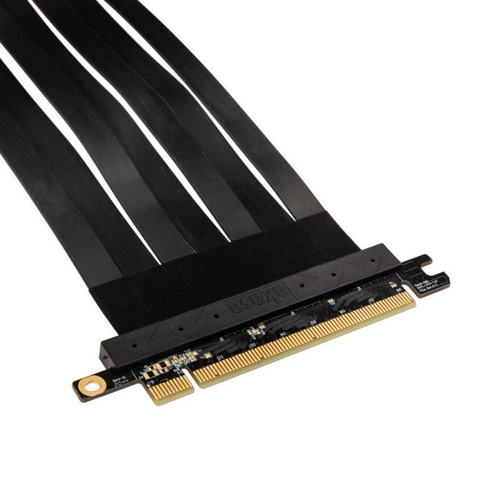 Akasa Riser Black X2 Mark IV, premium PCIe 4.0 x16 riser cable, 20 cm - black AK-CBPE03-20B