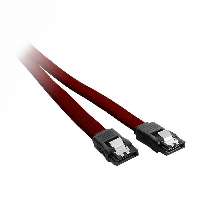 CableMod ModMesh SATA 3 Cable 30cm - blutrot CM-CAB-SATA-N30KBR-R