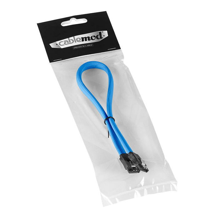 CableMod ModMesh SATA 3 Cable 30cm - hellblau CM-CAB-SATA-N30KLB-R