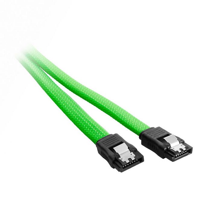 CableMod ModMesh SATA 3 Cable 30cm - light green CM-CAB-SATA-N30KLG-R