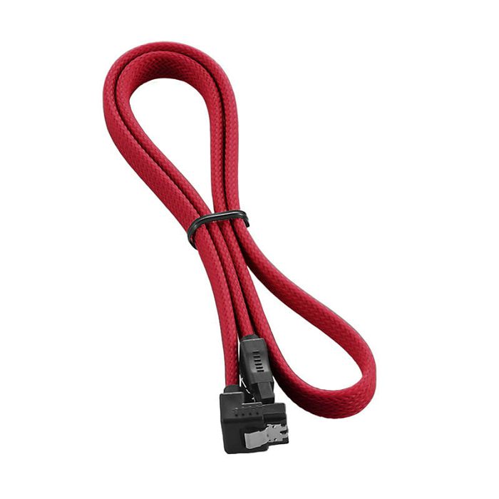 CableMod ModMesh Right Angle SATA 3 Cable 60cm - rot CM-CAB-RSAT-N60KR-R