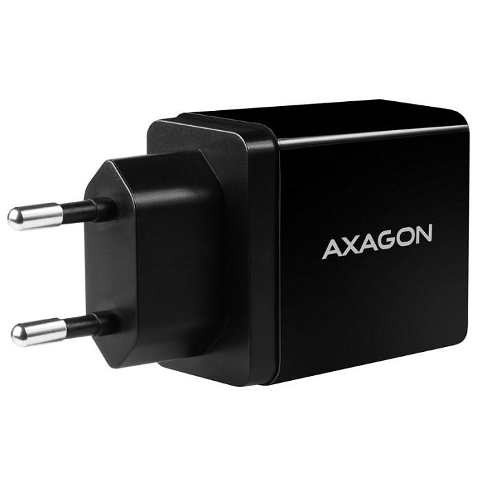 AXAGON ACU-DS16 Ladegerät, 2x USB-A, Smart 5V 1,2A, 16W - schwarz ACU-DS16