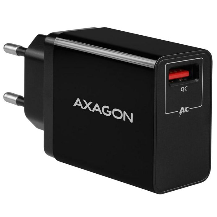 AXAGON ACU-QC19 Ladegerät, 1x USB-A, QC3.0/AFC/FCP/Smart 5V / 1,3A, 19W - schwarz ACU-QC19