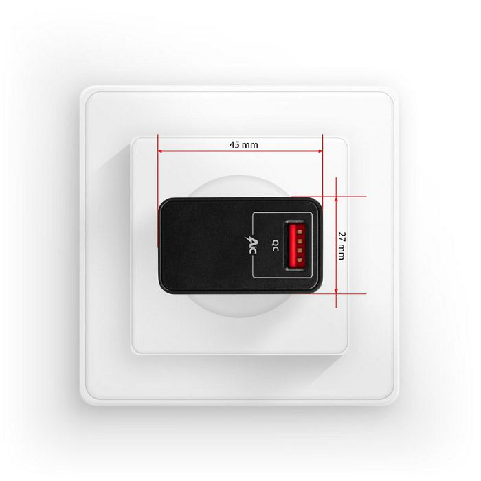 AXAGON ACU-QC19 Ladegerät, 1x USB-A, QC3.0/AFC/FCP/Smart 5V / 1,3A, 19W - schwarz ACU-QC19