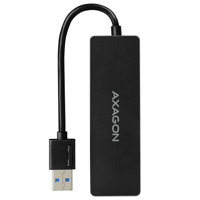 AXAGON HUE-G1A Superspeed USB-C Slim Hub, 4x USB 3.0 - 15cm, schwarz HUE-G1A