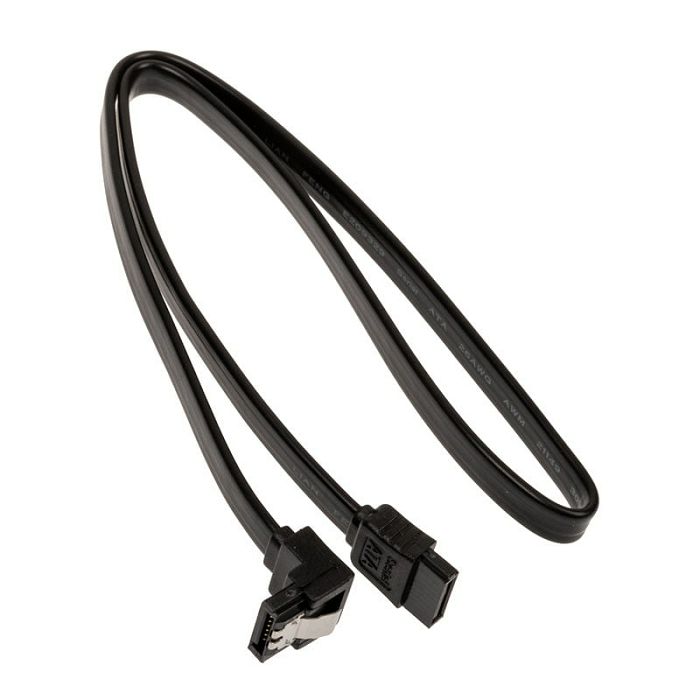 Akasa SATA-Kabel 6 GB/s, gewinkelt, 50 cm AK-CBSA09-05BK