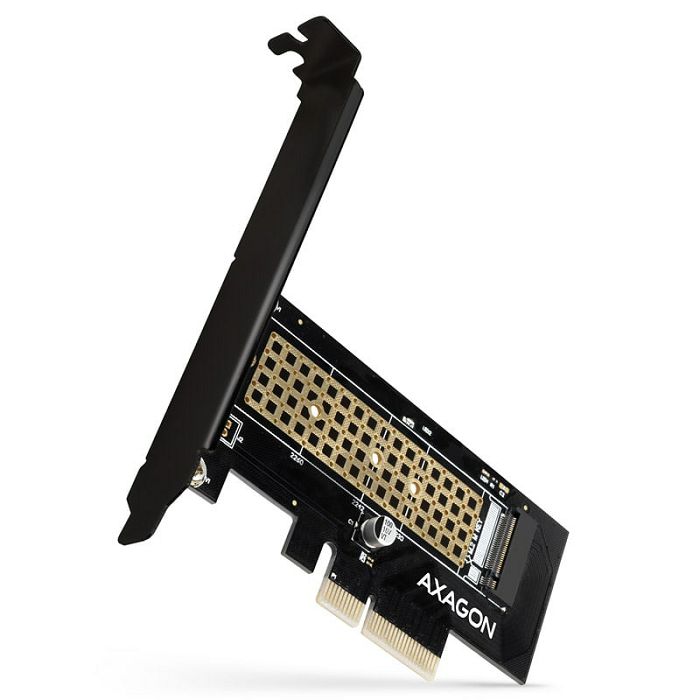 AXAGON PCEM2-N PCIe-3.0-x4-Adapter, 1x M.2-NVMe-SSD, bis 2280 - passive Kühlung PCEM2-N