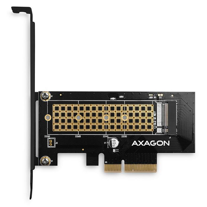 AXAGON PCEM2-N PCIe-3.0-x4-Adapter, 1x M.2-NVMe-SSD, bis 2280 - passive Kühlung PCEM2-N