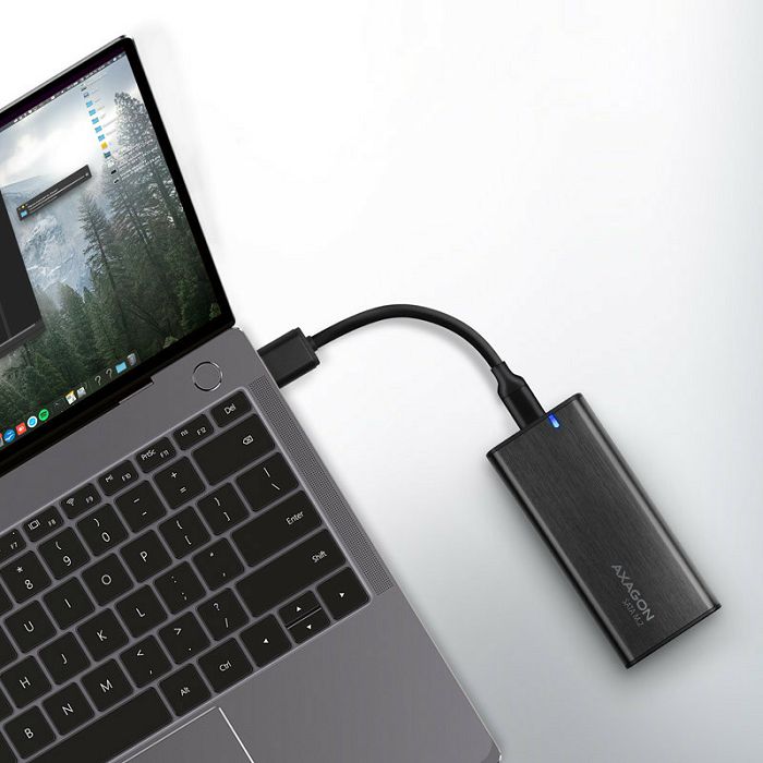 AXAGON EEM2-SBC RAW BOX externes Gehäuse für M.2 SSDs USB-C 3.2 Gen 2 - schwarz EEM2-SBC