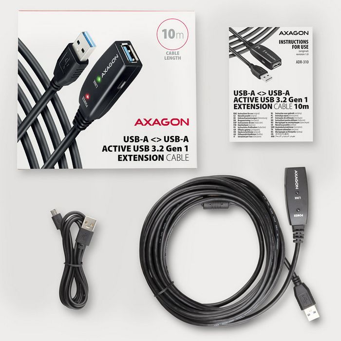 AXAGON ADR-310 USB 3.2 Gen 1 extension cable, active - 10m ADR-310