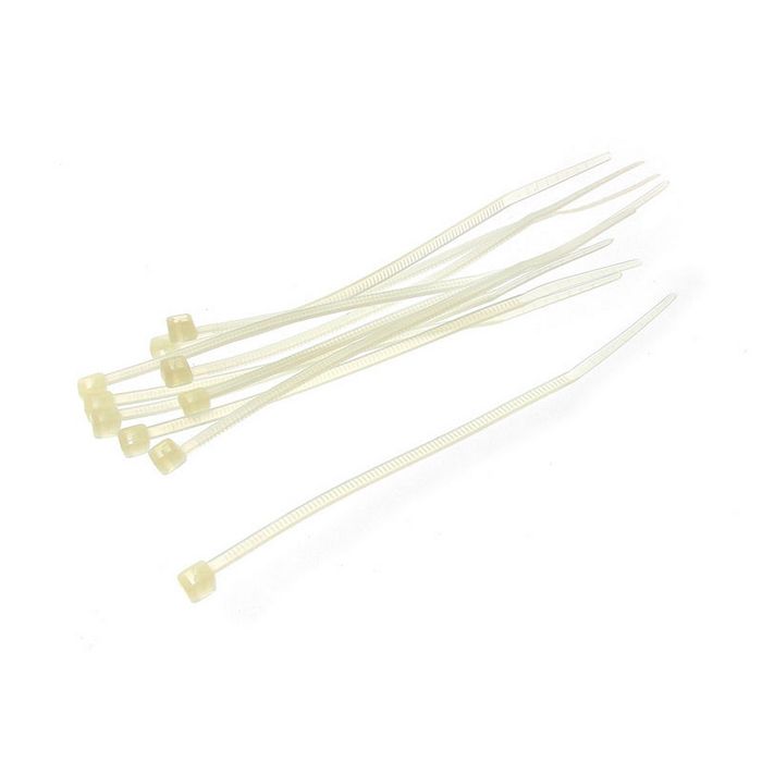 Cable tie set 10 pieces 100mm - natural ZUUV-030