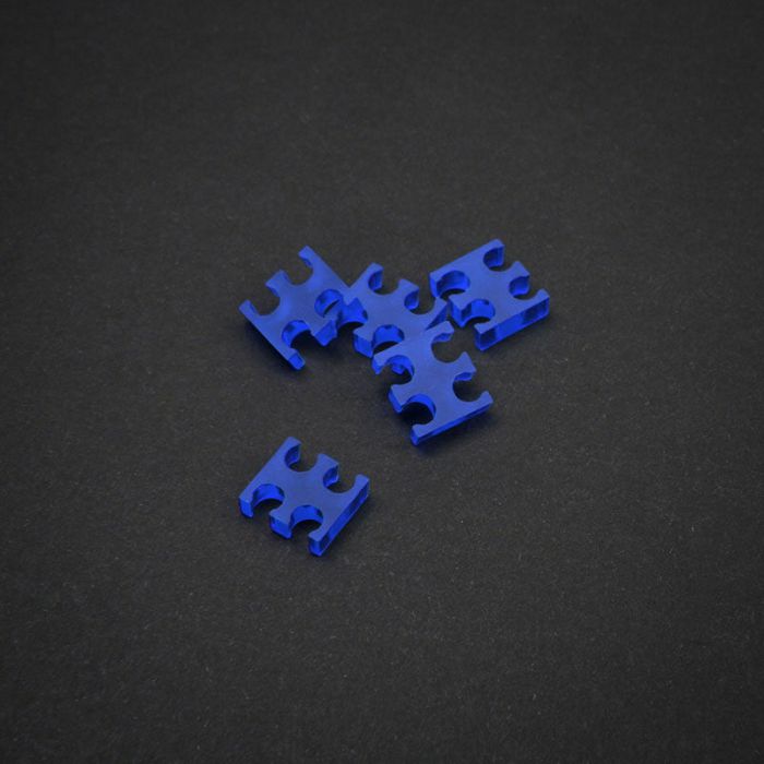 King Mod Service 4-Slot Kabelkamm 3mm klein - blau - 5er Set ZUUV-156