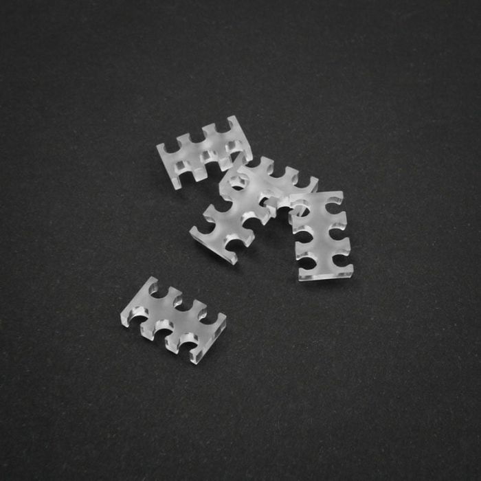 King Mod Service 6-Slot Kabelkamm 4mm groß - klar - 5er Set ZUUV-177