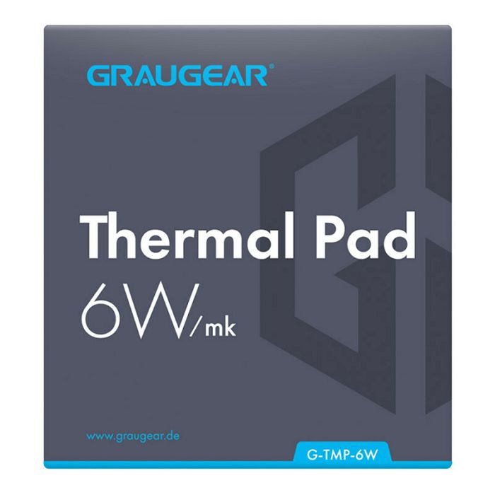 Graugear Thermal Pad for CPU or Memory, 100 x 100 x 1 mm / 100 x 100 x 1.5 mm G-TMP-6W