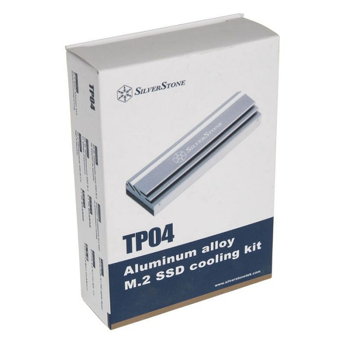 SilverStone TP04T M.2 passive cooler, aluminum - silver SST-TP04T