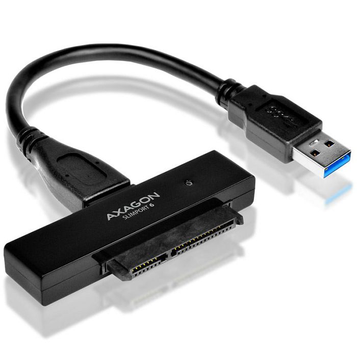 AXAGON ADSA-1S6 SLIMPort6 Adapter, USB 3.0, 2,5" SSD/HDD, SATA 6G - mit Case ADSA-1S6