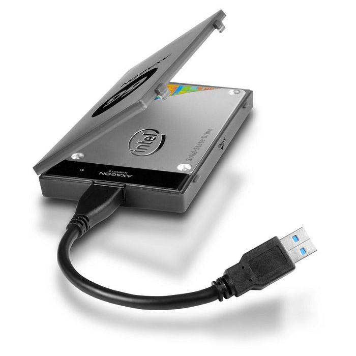 AXAGON ADSA-1S6 SLIMPort6 Adapter, USB 3.0, 2,5" SSD/HDD, SATA 6G - mit Case ADSA-1S6