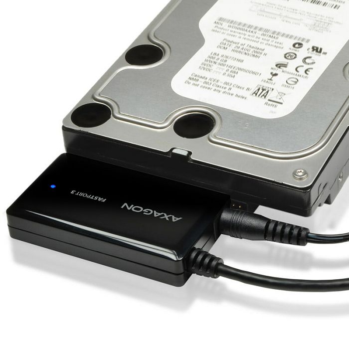 AXAGON ADSA-FP3 FASTPort3 Adapter, USB3.0, HDD/SSD/ODD, SATA 6G - Netzteil ADSA-FP3