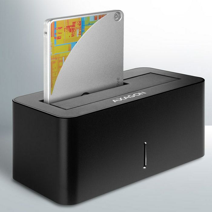 AXAGON ADSA-SN Dockingstation, USB 3.0, 1x 2,5"/3,5" SSD/HDD, SATA 6 - schwarz ADSA-SN