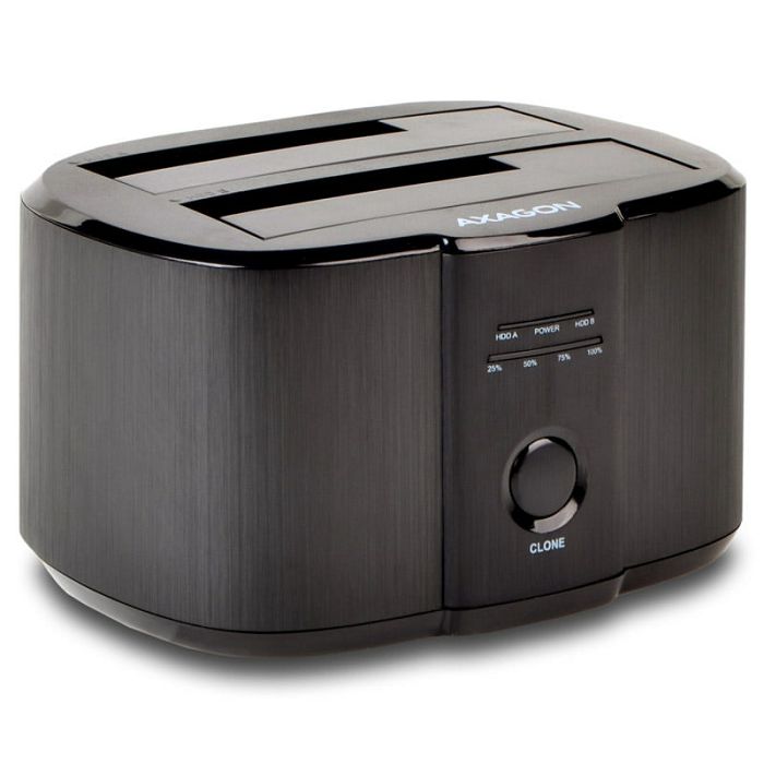 AXAGON ADSA-ST Dual-Dockingstation, USB 3.0, 2x 2,5"/3,5" SSD/HDD, SATA 6 - schwarz ADSA-ST