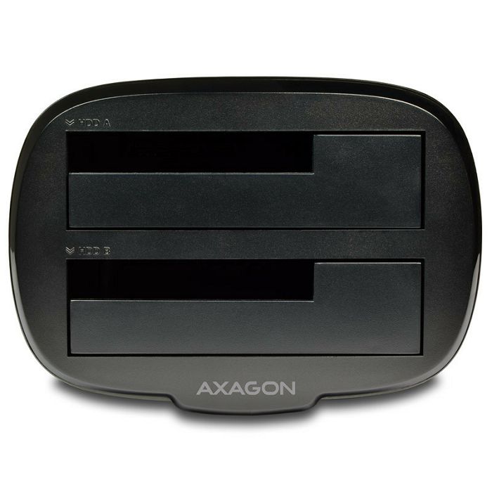 AXAGON ADSA-ST Dual-Dockingstation, USB 3.0, 2x 2,5"/3,5" SSD/HDD, SATA 6 - schwarz ADSA-ST