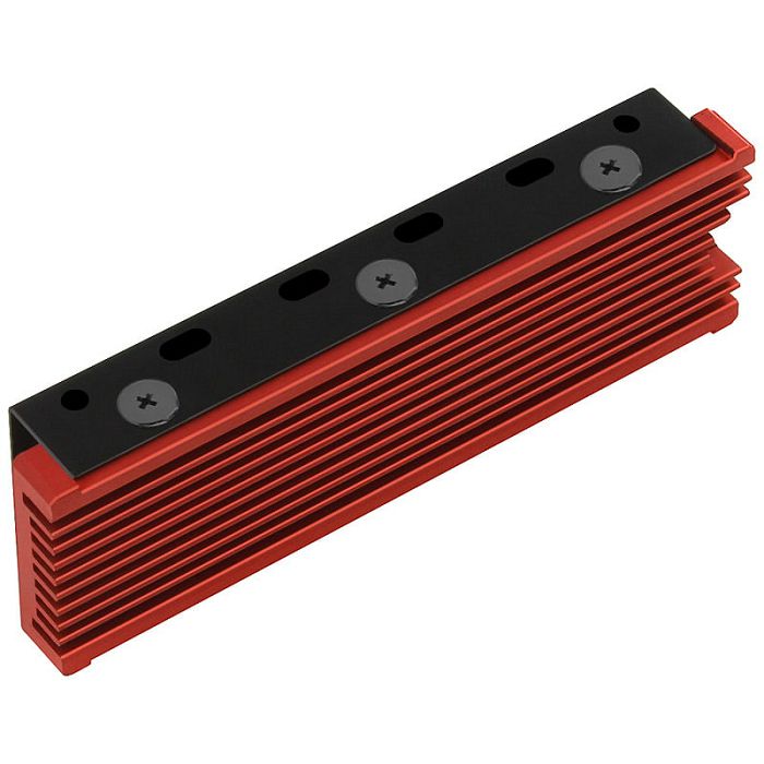 AXAGON CLR-M2 passiver M.2-SSD-Kühlkörper - 2280, Aluminium, rot CLR-M2