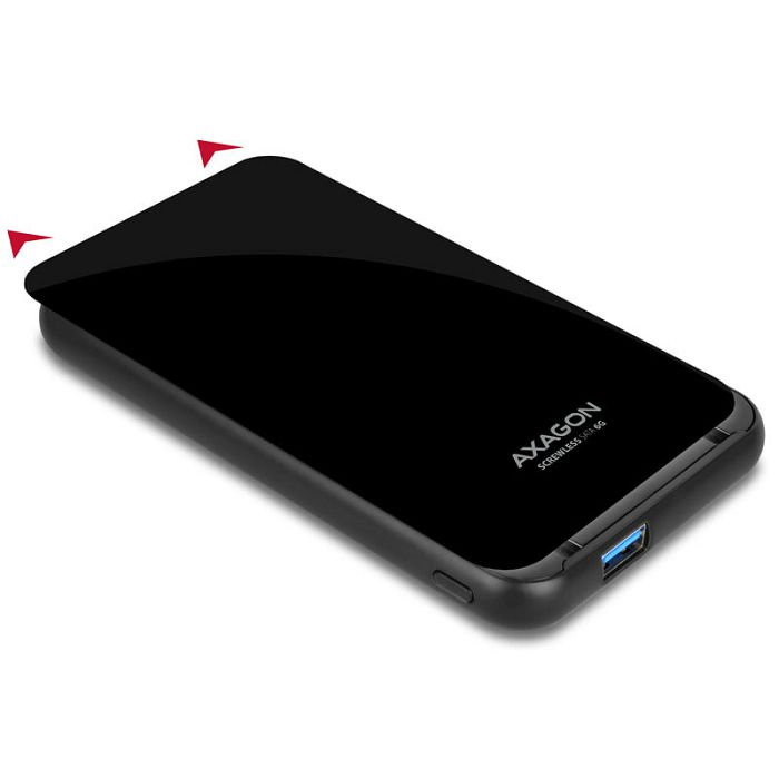 AXAGON EE25-S6B external 2.5" case, USB3.0 /SATA 6G, plastic - black EE25-S6B