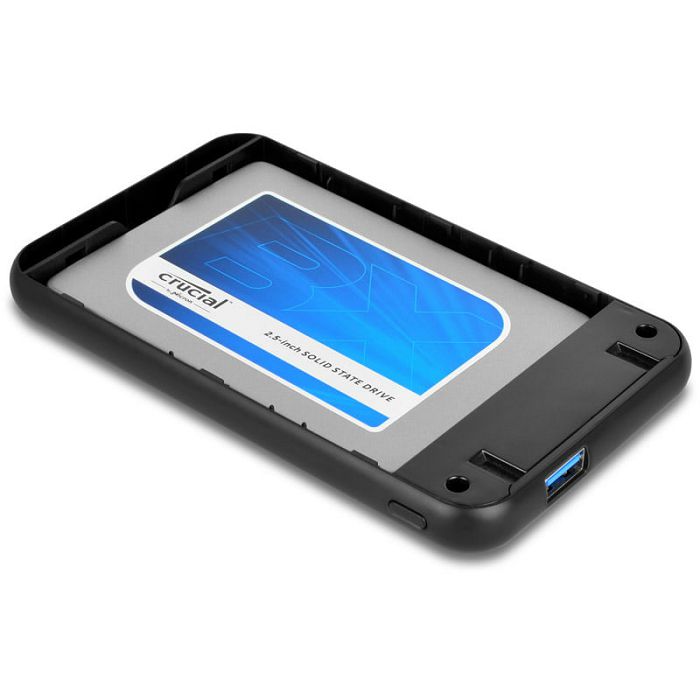 AXAGON EE25-S6B external 2.5" case, USB3.0 /SATA 6G, plastic - black EE25-S6B