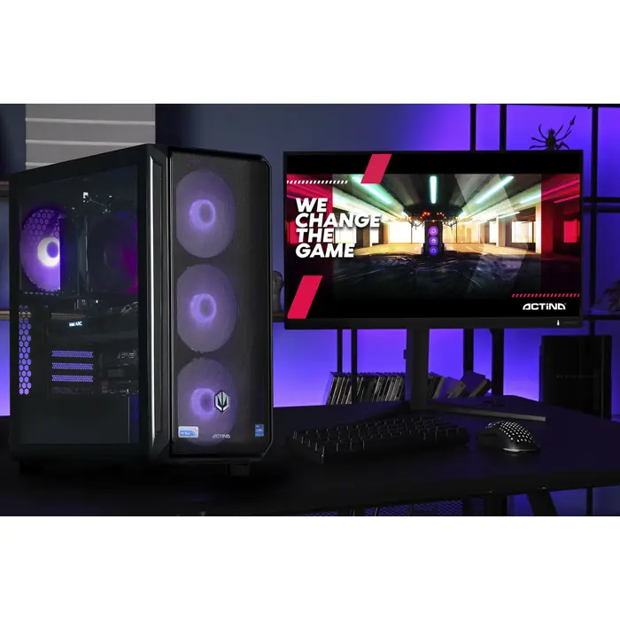 Actina 5901443410270 PC AMD Ryzen™ 5 7500F 32 GB DDR5-SDRAM 1 TB SSD Intel Arc B580 Midi Tower Black