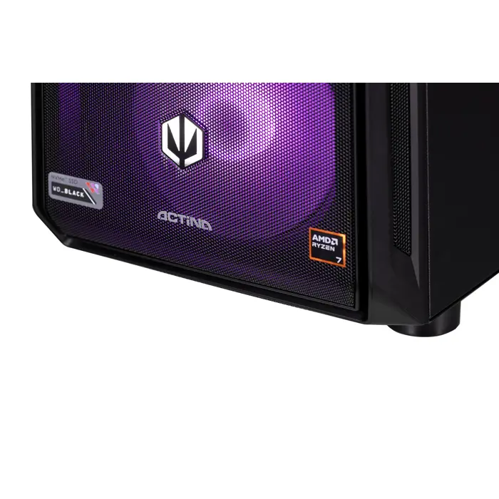Actina 5901443411956 PC AMD Ryzen™ 7 9800X3D 32 GB DDR5-SDRAM 2 TB SSD NVIDIA GeForce RTX 5080 Windows 11 Home Midi Tower Black