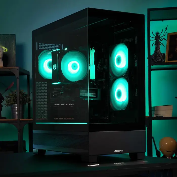Actina 5901443443469 PC AMD Ryzen™ 5 8400F 16 GB DDR5-SDRAM 1 TB SSD NVIDIA GeForce RTX 5060 Midi Tower Black