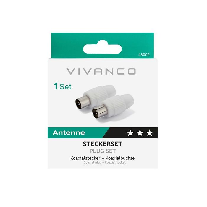 Adapter VIVANCO 48002, coax na coax