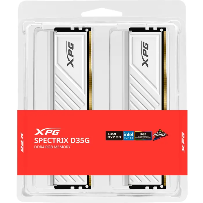 ADATA DDR4 - 16GB - 3600 - CL - 18 (2x 8 GB) dual kit, RAM (white, AX4U36008G18I-DTWHD35G, XPG Spectrix D35G, INTEL XMP)