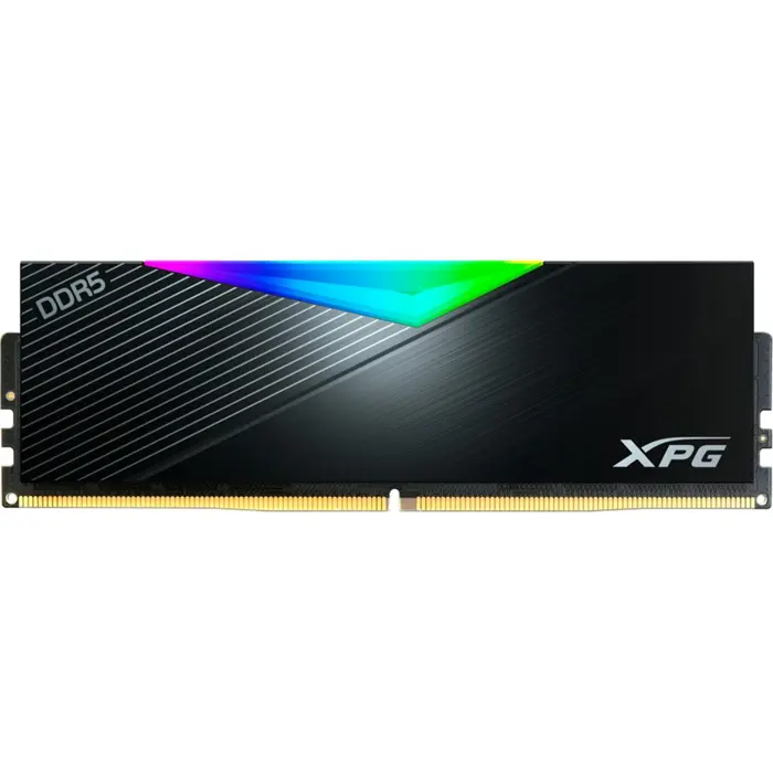 ADATA DDR5 16GB - 6400 - CL -32 -Single-Kit - DIMM - AX5U6400C3216G-CLARBK, Lancer RGB, XMP, black