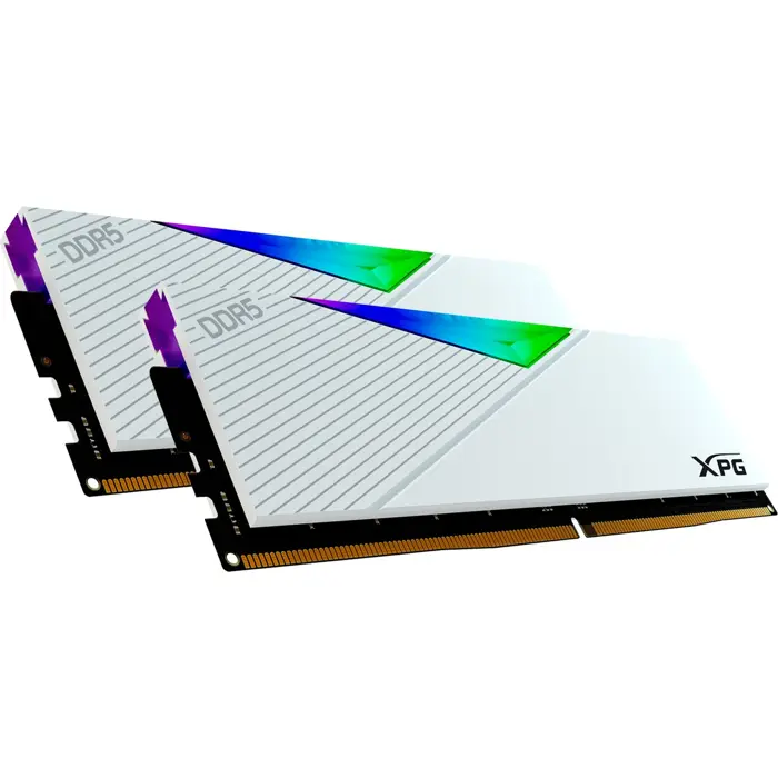 ADATA DDR5 32GB - 6000 - CL - 30 - Dual-Kit - DIMM - AX5U6000C3016G-DCLAR, Lancer RGB, XMP, white