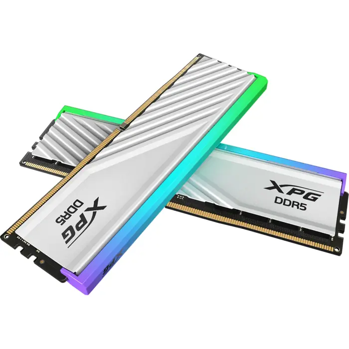 Adata DIMM 48 GB DDR5-6000 (2x 24 GB) Dual-Kit (white, AX5U6000C3624G-DTLABRWH, XPG Lancer Blade RGB, INTEL XMP, AMD EXPO)