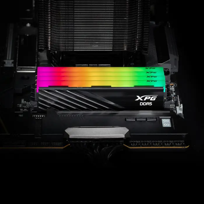 ADATA DIMM 64 GB DDR5-6000 (2x 32 GB) dual kit (black, AX5U6000C2832G-DTLABRBK, XPG Lancer Blade RGB, INTEL XMP, AMD EXPO)