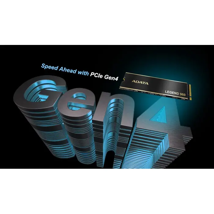 ADATA LEGEND 960 2 TB - SSD - M.2 - PCIe 4.0 x4, dark grey/gold
