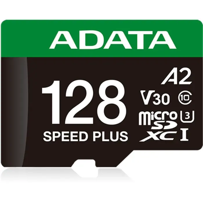 ADATA SPEED PLUS microSDXC 128 GB, memory card UHS-I U3, Class 10, V30, A2