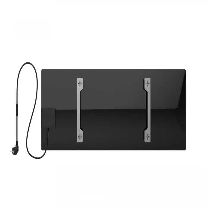 AENO Premium Eco Smart Heater, 700W, Tempered glass, Infrared+convection heating type, Led display Plug type: Europe (E/F type), BLACKManufacturer: AENO