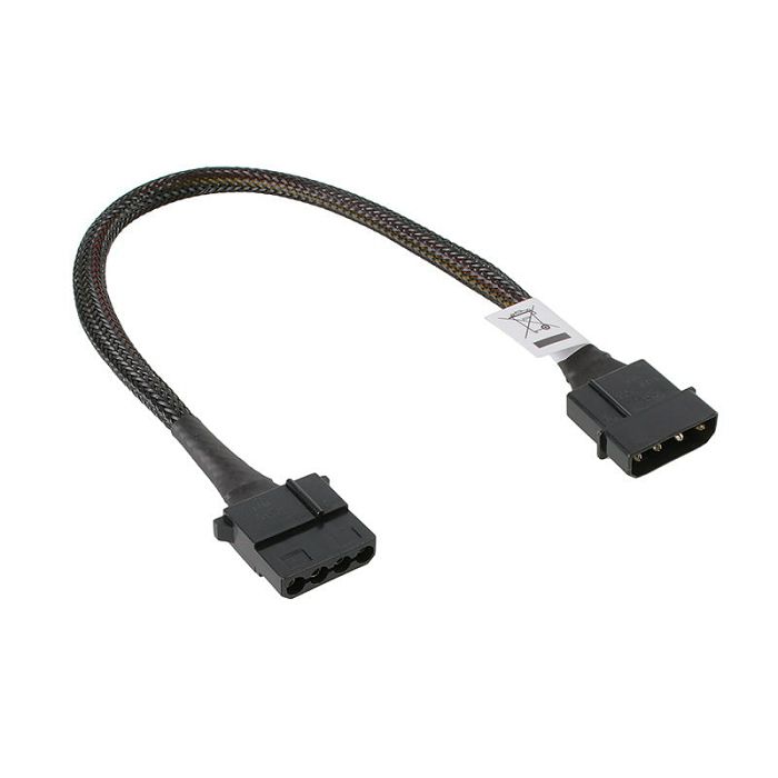 Akasa 4-Polni Molex Produžni - 30cm crni AK-CBPW02-30