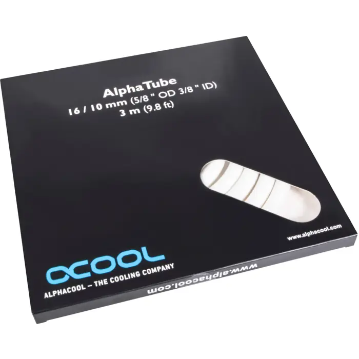 Alphacool AlphaTube HF 16/10 (3/8"ID) - UV White 3m (white)