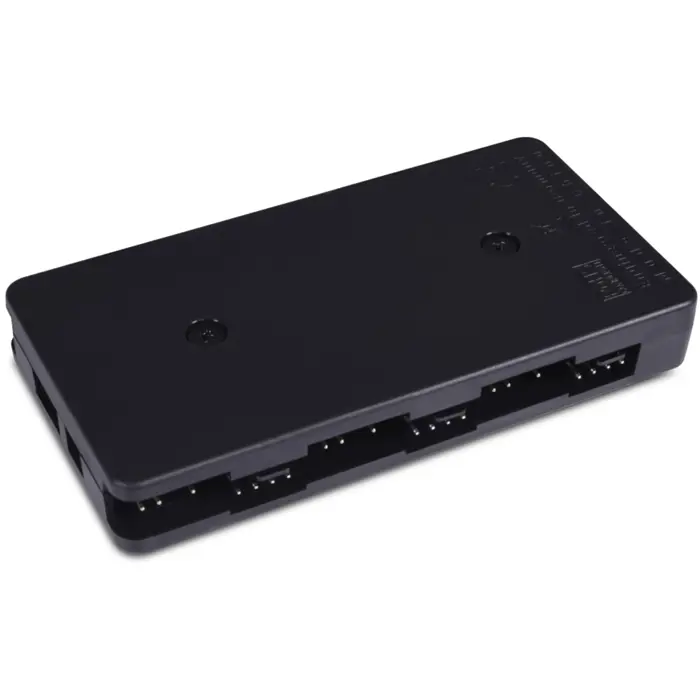 Alphacool Core 6x 4-pin PWM/DRGB splitter, fan controller (black, with SATA power connector)